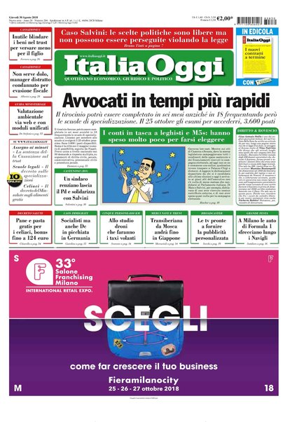 Italia oggi : quotidiano di economia finanza e politica